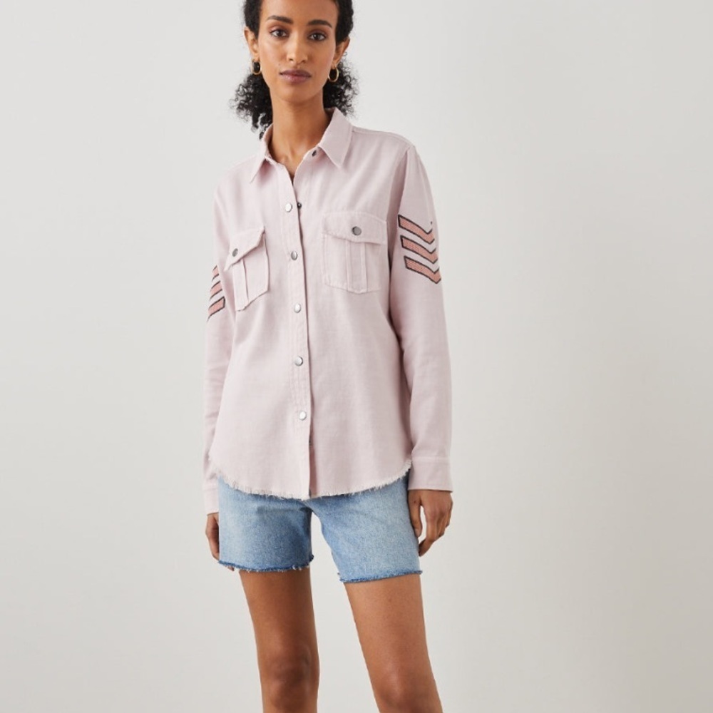 Rails Loren Military Shirt Jacket in Rose Pink Sz S
